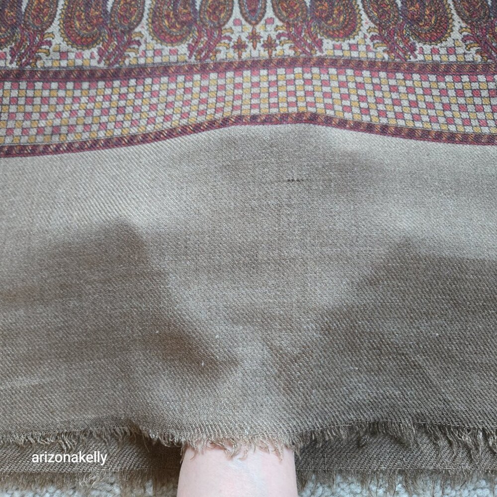 Cashmere Pashmina With Paisley Design Scarf Wrap - Picture 10 of 10